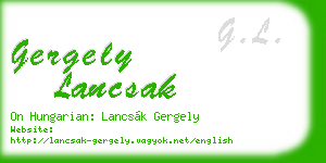 gergely lancsak business card